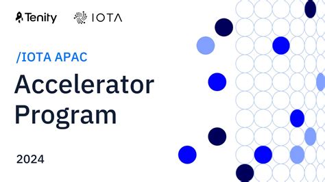 Tenity Launches Iota Apac Accelerator Program Tenity