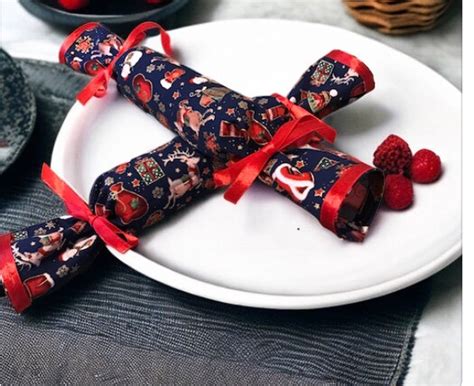 Reusable Fabric Christmas Crackers Fill Your Own Crackers Save Paper