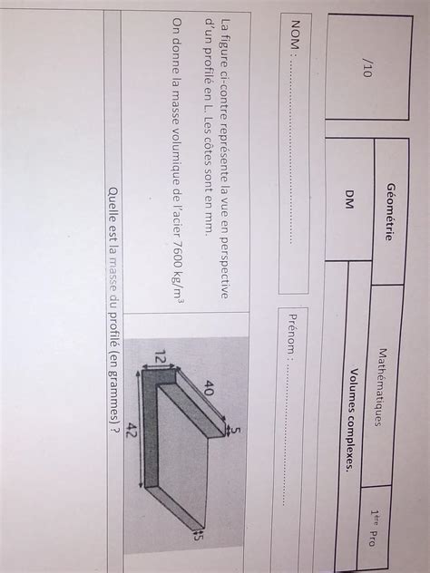 Bonjour J Ai Un Dm De Maths Rendre Lundi Mais Je Comprend Pas L