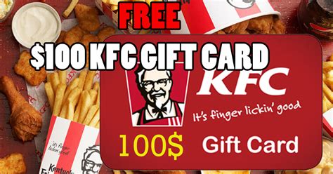 Free $100 KFC Gift Card