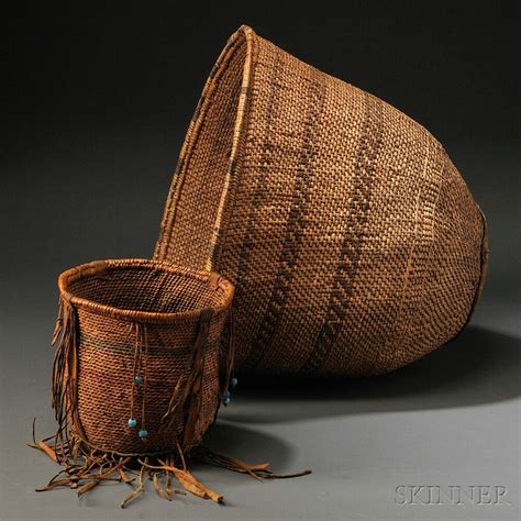 Two Apache Burden Baskets Native American Baskets Native American