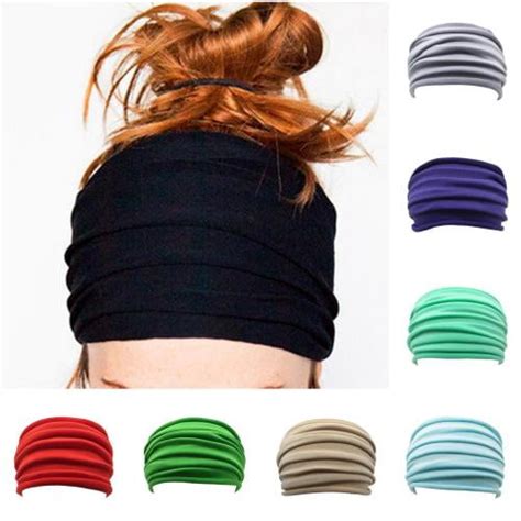 Visland Women Turban Headband Fashion Casual Solid Color Elastic Soft