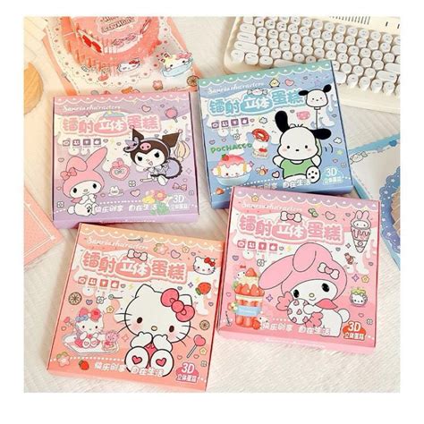 Jual DIY KARTU UCAPAN KUE ULANG TAHUN 3D GLOSSY SANRIO KUROMI MELODY