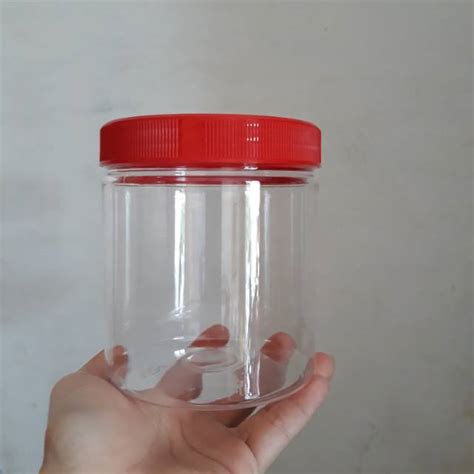 Jual Toples Tabung Ml Toples Plastik Ml Jar Cylinder Kue Snack