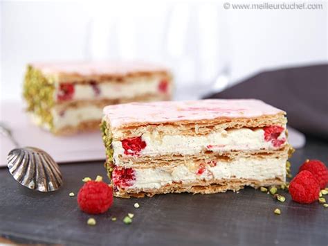 Raspberry Millefeuille Our Recipe With Photos Meilleur Du Chef