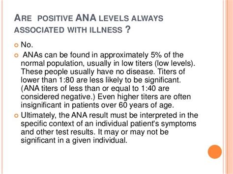 Approach to a patient with positive ana levels (2)