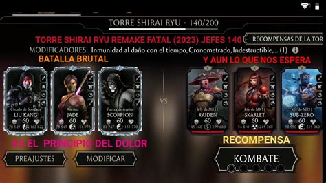 TORRE SHIRAI RYU FATAL REMAKE 2023 JEFES 140 SIN PALABRAS JEFES