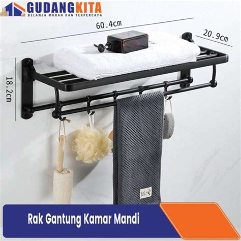 Promo Rak Gantung Kamar Mandi Rak Toilet Serbaguna Gantungan Handuk