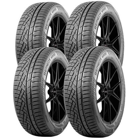 Qty 4 20555r16 Nokian Remedy Wrg5 91v Sl Black Wall Tires Ebay