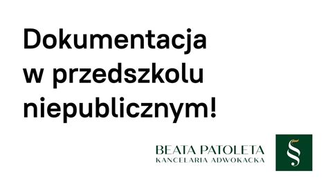 Dokumentacja W Przedszkolu Niepublicznym Niezb Dna I Przydatna Youtube