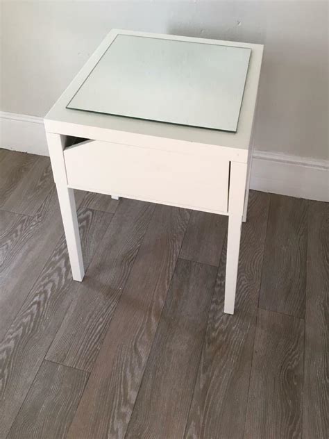 Ikea Selje Metal Bedside Table With Single Drawer In Plymouth Devon