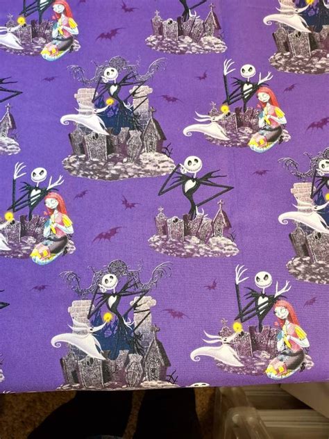 Nightmare Before Christmas Fabric 100 Cotton By The Yard For Etsy