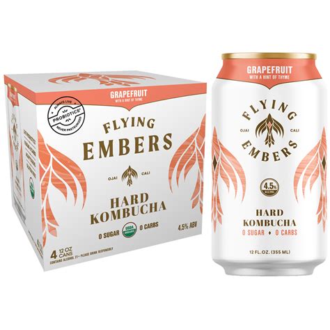 Luna Bay Light Lychee Lime Hard Kombucha 4pk 12oz Can 45 Abv