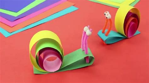 Comment Fabriquer Un Escargot En Papier Bricolage Facile Bandes De