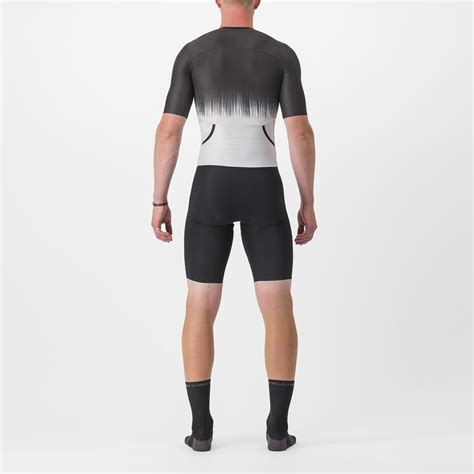 Castelli Tritraje Integral Free Sanremo Ultra Negro Gris Plata Tri