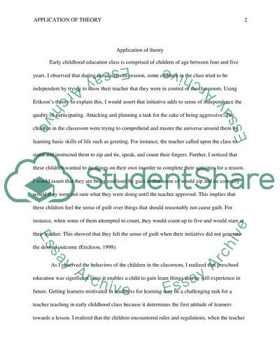 Application Of Theory Research Paper Example Topics And Well Written