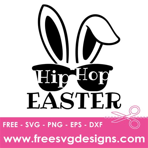 Hip Hop Easter Bunny Free Svg Files