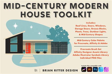 Mid Century Modern House Toolkit Design Cuts