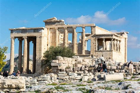 Atenas Grecia 17 De Noviembre De 2016 Ruinas Del Templo De