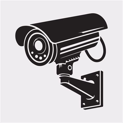 Cctv Silhouette On White Background 47817698 Vector Art At Vecteezy
