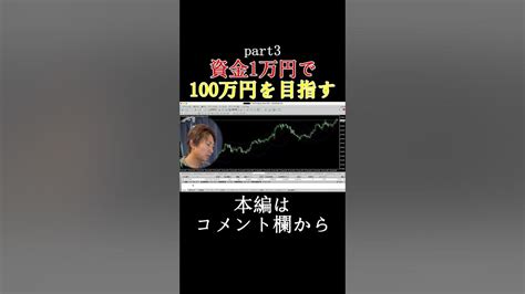 【ハイレバfx】資金1万円で100万円を目指すpart3 Shorts Youtube