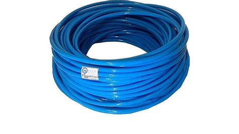 5 Metros Mangueira Pneumática Tubo Pu Flexível Ø4mm Azul 150psi 10bar