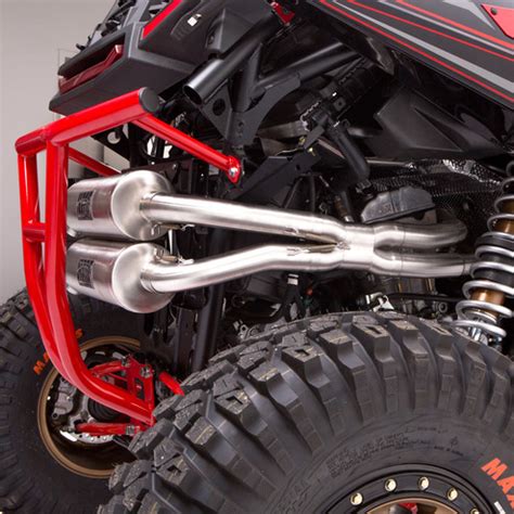 HMF Titan Series Dual Full Exhaust System For Polaris RZR RS1