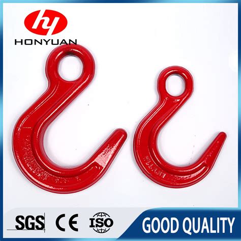 G80 Forged Steel Powder Painted Large Opening Eye Hook China G80 Hook