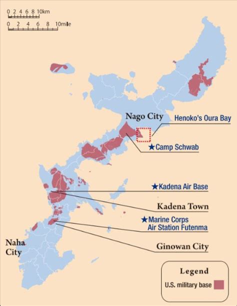 Us Military Bases Okinawa Japan Map