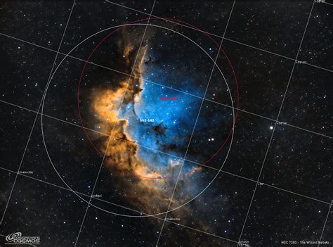 Ngc The Wizard Nebula In Hubble Palette With Mixed Narrowband