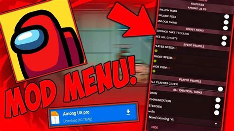 NOVA ATUALIZAÇÃO MOD MENU AMONG US SEMPRE IMPOSTOR MELHOR MOD MENU