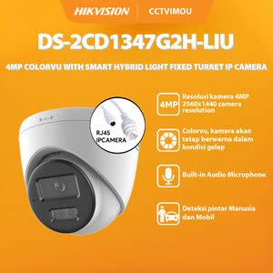 Promo Hikvision Ds Cd G H Liu Mp Colorvu Hybrid Light Turret Ip