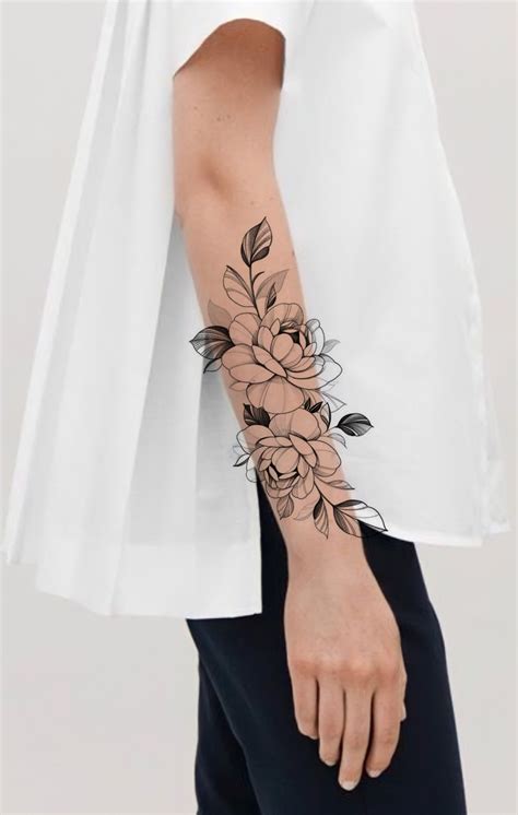 Feminine And Floral Design For Chik Tattoo Tattoo Instant Etsy Artofit