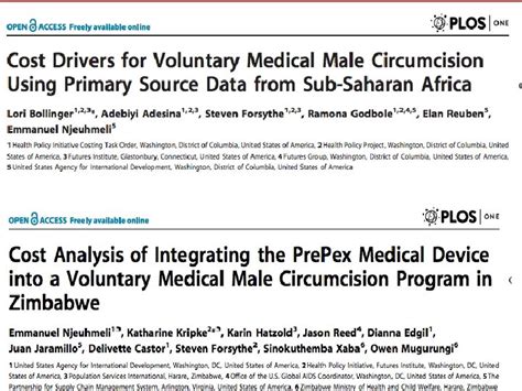 Pepfar Voluntary Male Medical Circumcision For Hiv Prevention