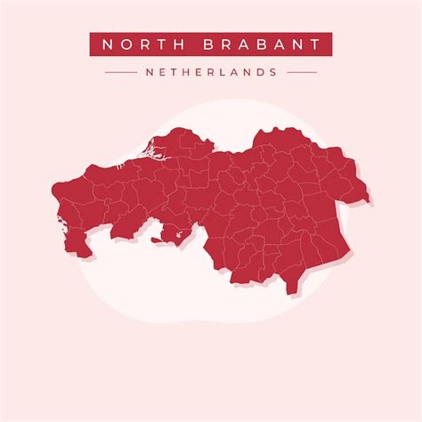 Premium Vector Vector Illustration Vector Of North Brabant Map