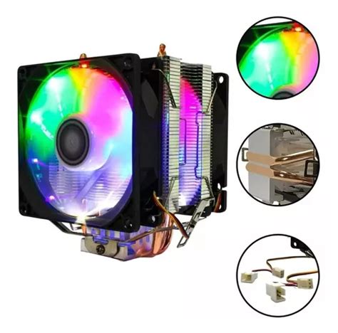 Cooler Rgb Intel Amd 1700 1200 115x 2011 Am4 I5 I7 I9 R5 R7 Frete Grátis