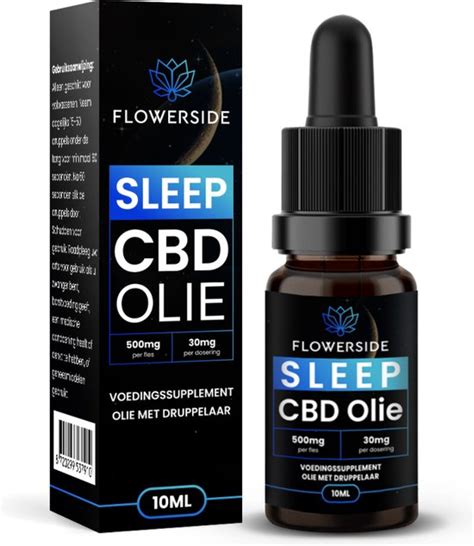 Flowerside Slaap CBD CBN Olie Full Spectrum 500mg 5 10ml