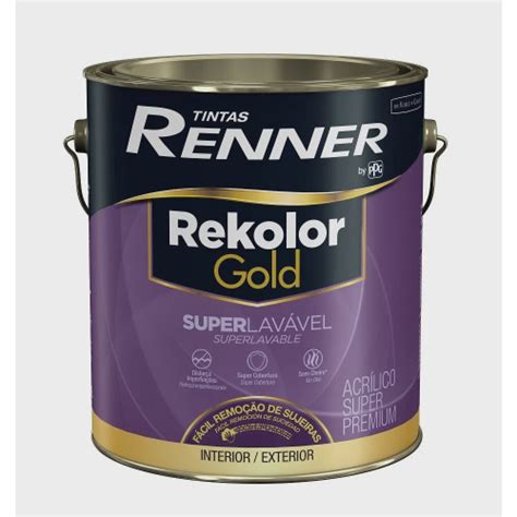 Tinta Renner Rekolor Gold Superlav Vel Super Premium L Branco