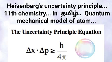 Heisenberg S Uncertainty Principle 11th Chemistry Quantum