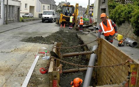 Rue de Brest La 3e tranche de travaux a débuté Le Télégramme