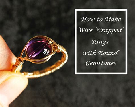 How To Make Wire Wrapped Rings For Three Different Shape Gemstones Crystals And Clay Jewelry Diy