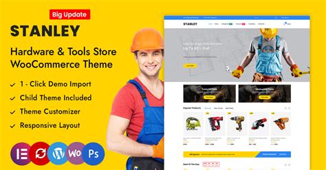 Stanley Herramientas Ferretería Elementor Tema Responsivo WooCommerce