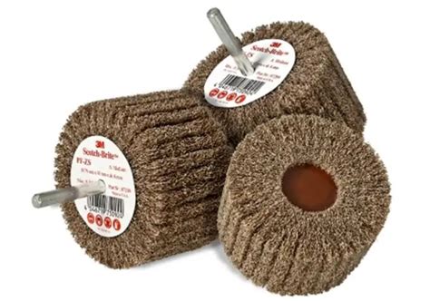 3m Abrasives Scotch Brite Roloc Cut And Polish Brown Flap Brush