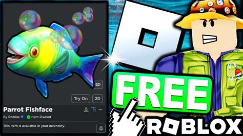 FREE ACCESSORY HOW TO GET Parrot Fishface ROBLOX YouTube