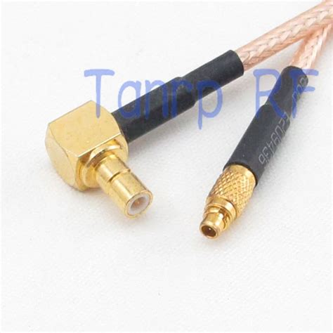 In Mmcx Male Plug To Smb Male Plug Right Angle Rf Adapter Connector