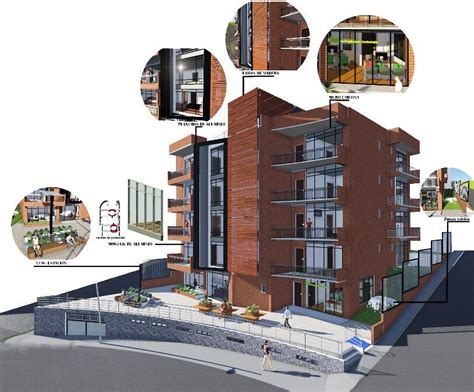 Elementos Externos Y Componentes En Fachada Frontal De Edificio