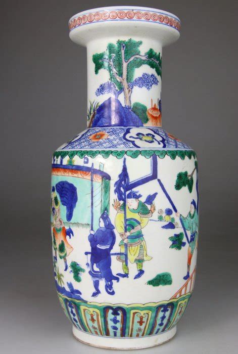 Vase Famille Verte Porcelaine Chine Fin Du Xxe Catawiki