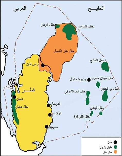 منصة الجغرافيا | Geography on Twitter: "#قطر حقول البترول والغاز في قطر ...