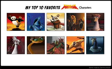 Top 10 Kung Fu Panda Characters by Media201055 on DeviantArt