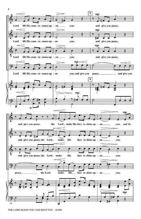 The Lord Bless You And Keep You Peter C Lutkin Sheet Music For Choir